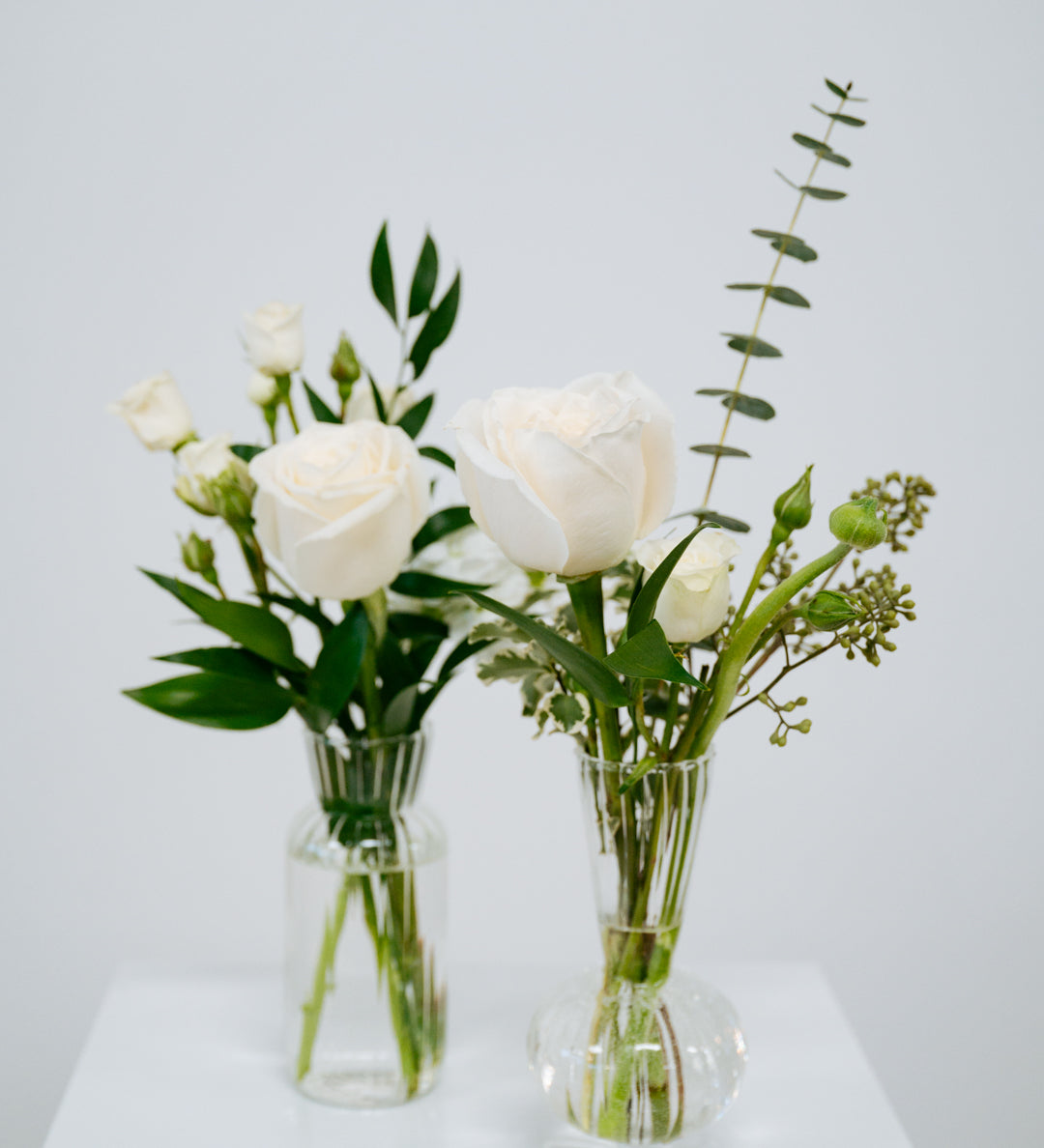 Garden White Bud Vase Arrangement image 0